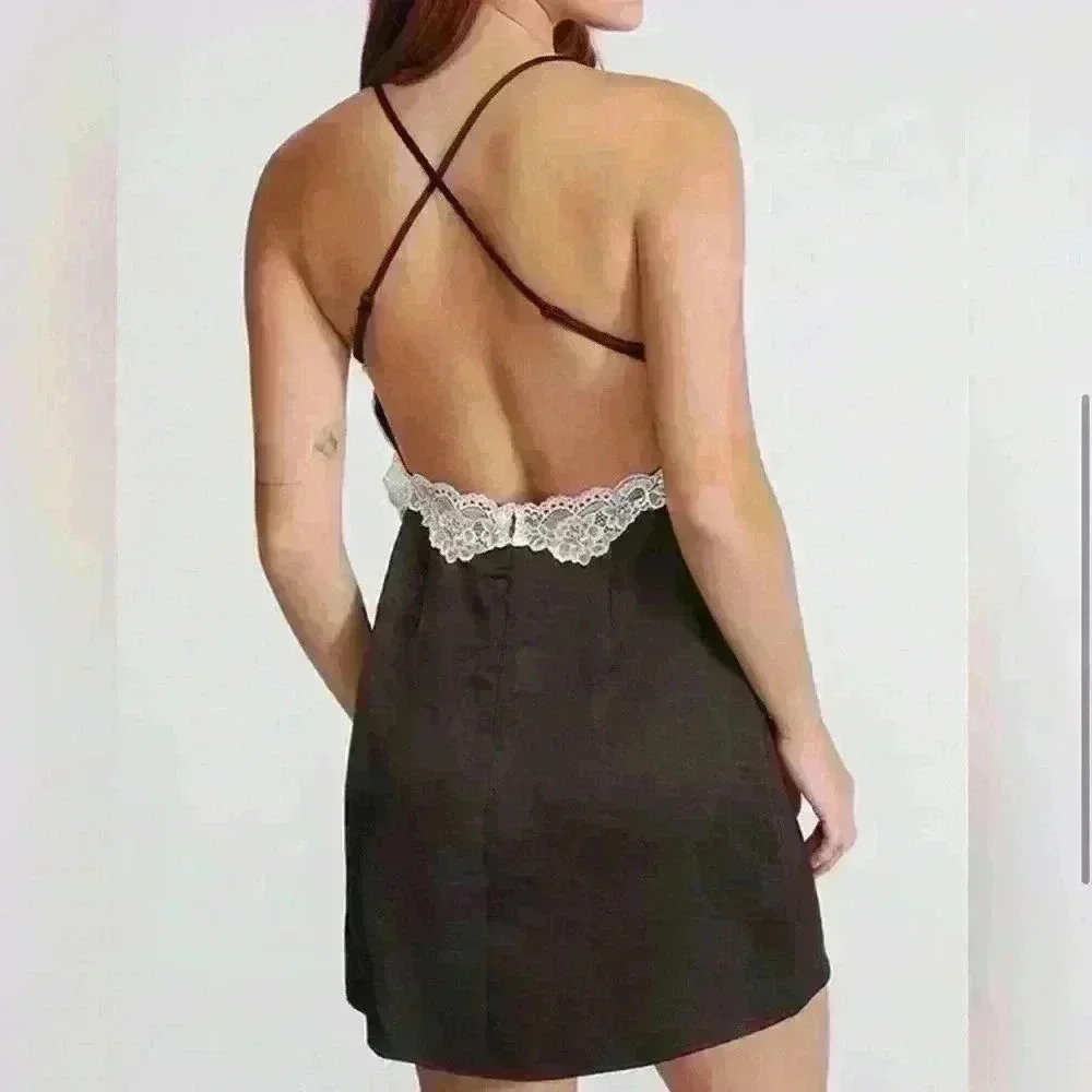 PacSun Satin Lace Dress - Picture 4 of 5